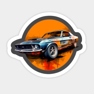 Old Mustang Sticker